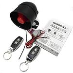 Car Alarm System Immobilizer Kit, Universal Car Alarm Security Protection System with 2 Remote Controls, Car Remote Burglar Alarm, for 12v Device,7-Level Sensitivity, Anti-Theft Device (CW-8110)