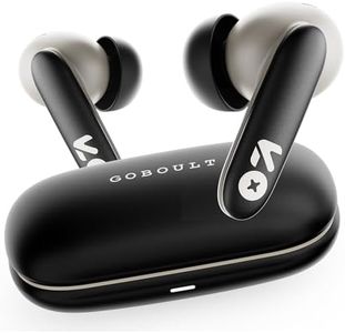 GOBOULT Y1 v2.0 Ear Buds Wireless with 60H Playtime, Zen Quad Mic ENC, 45ms Low Latency, Touch Control, Dual Device Pairing, Bluetooth 6.0, 13mm Bass Driver Earbud TWS Wireless Earphone (Black Onyx)