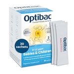 Optibac Probiotics Babies & Children - Probiotic for Immune System Support with Vitamin D Booster & 3 Billion Bacterial Cultures - 30 Sachets