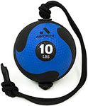 Aeromat Power Rope Medicine Ball - 10 LB Black / Blue