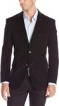 U.S. Polo Assn. Men's Corduroy Coat Blazers or Sports Jacket, Black Solid, 42