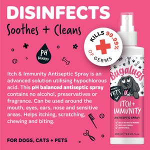 BUGALUGS Itch Immunity Dog Spray – Soothing Relief for Pets