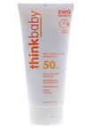 Thinkbaby Sunscreen - Safe - Baby - SPF 50 Plus - 6 oz