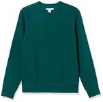 Amazon Essentials Men's Fleece Crew Neck Sweatshirt (Available in Big & Tall), Forest Green, L