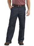 Dickies Men's Loose Fit Cargo Work Pant, Dark Navy, 36x32