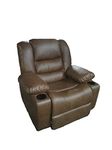 INVATE-RS Innovate Solid Wood Motorized Recliner (Brown)