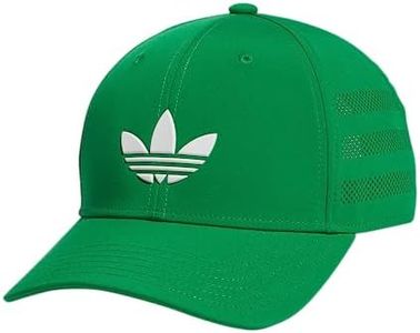 adidas Originals Men's Beacon Structured Precurve Snapback Cap, Green/White, One Size