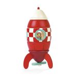 Janod J05207 Wooden Magnetic Rocket, Small (16 cm)