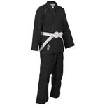 Reevo Super Fly Light BJJ Gi - Brazillian Jiu Jitsu Uniform w/Free White Belt (Black A3)