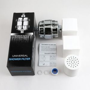 30 Stage Shower Filter for Hard Water - High Output Shower Water Filter to Remove Chlorine Fluoride Heavy Metals, Improves The Condition of Your Skin, Hair (1 Shower Filter and 3 Cartridges)