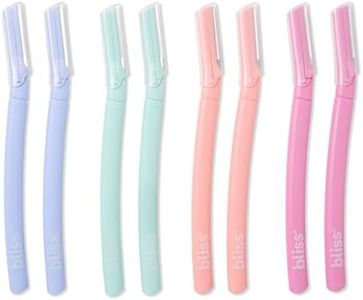 Bliss 8-Pack Curved Dermaplaning Razor Set - Pink/Purple/Orange/Green