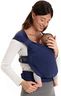 Boba Bliss Pre-Wrapped Baby Carrier with Buckle - Newborn to 7-35 lbs Light, Breathable & Easy to Adjust Hybrid Infant Sling & Toddler Carrier - Certified Hip-Healthy for 0-18 Months - Navy Blue