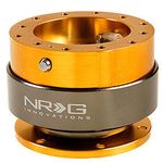 NRG Innovations Gen 2.0 Steering Wheel Quick Release Adapter 6-HOLE with Mounting Bolts (Rose Gold Body/Titanium Chrome Ring), NRG-SRK-200RG