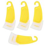 4pcs Silicone Scraper, 3D Printer Silicone Removal Spatula Scraper Tools Pot Scrapers for Kitchen for Resin Transfer and Protect for Cleaning Dishes Pots Pans