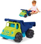 B. Toys – Large Dump Truck – 20-Inch Toy Truck – Trucks for Toddlers, Kids – Construction Truck for Beach, Backyard – 18 Months + – Colossal Cruiser - Blue