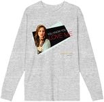 Bioworld Gossip Girl Blair Waldorf Men's Athletic Heather Long Sleeve Sweatshirt-Medium