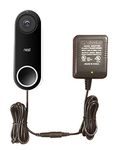 OhmKat Video Doorbell Power Supply- Compatible with Nest Wired and Battery - No Existing Wiring Required - Transformer, Adapter, Power Kit & Supply All In One (Black)