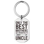 ShiQiao Spl Only The Best Brothers Get Promoted to Uncle Keychain Best Pregnancy Announcement for Uncle To Be Gifts for Him from Niece Nephew