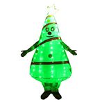 bDDeDD Adult Inflatable Christmas Tree Costume, Blow Up Costume with LED Light for Christmas Party (Christmas Tree, Adult)