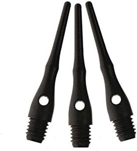 Viper Dart Accessory: Tufflex III 2BA Thread Soft Tip Dart Points, Black, 1000 Pack