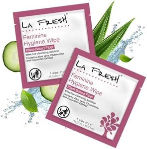 LA Fresh Feminine Wipes with Aloe Vera, Chamomile Extract, Cucumber, and Vitamin E - Pack of 50 ct Wipes for Women