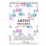 PRINTELLIGENT Artists Sketch Book Drawing Book (75 Sheets, 150 Pages) Perforated 140 GSM Craft Book (Swan Theme) (A4)