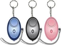 Emergency Personal Alarm, 3 Pack 140DB Personal Siren with LED Lights, Personal Panic Alarm for Men, Women, Children, Elderly Emergency Security Alarm, Self Defense Electronic Device