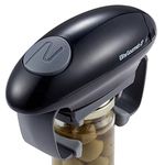 Elite Gourmet EJO800 High Power Torque Automatic Operated Electric Jar Opener, One-Touch, Remove Most-Size Lids w/Auto-Size Guides, Bottle Opener for Arthritic Hands, Weak Hands & Seniors, Black/Gray