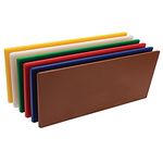 Professional Set of Large Chopping Board Catering Food Prep Cutting Colour Coded