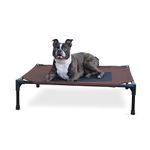 K&H Pet Products Original Pet Cot Elevated Dog Bed Chocolate/Black Mesh Medium 25 X 32 X 7 Inches