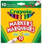 Crayola 56-7708 10 Broad Line Marke