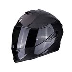 Scorpion EXO 1400 AIR CARBON Solid Motorcycle Helmet, Black, Size S