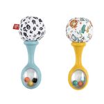 Fisher-Price Rattle ‘n Rock Maracas baby rattle sensory toys for newborn babies ages 3 months and older