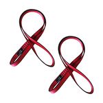 FORBELL Nylon Climbing Sling, 18 mm Nylon Sling Runner for Climbing, Swing, Tree Work, Outdoor Activities (60 cm, Red (Pack of 2))