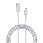 Portronics Konnect Link Micro USB Fast Charging Cable with 3.0A Output, 480Mbps Data Transfer, 1M Length for Smartphones, Tablet, Laptops & Other Micro USB Devices(White)