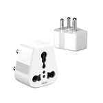 Vimal - Digic 6amp to 16amp 3 Pin Universal Conversion Plug,Pack of 2Pcs,White