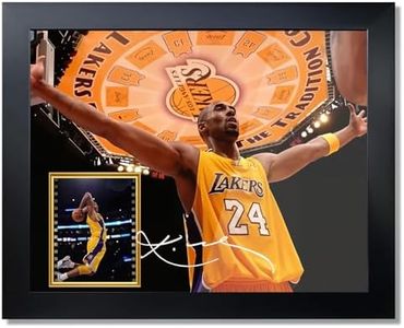 MaIelasd Basketball Signed Photo Frame 24# Classic Celebration Posture with Signature Album 10x8Inches legends never/Decoration Painting/Commemorative Photo Frame