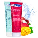 TRISWIM Chlorine Removal Hair Care Bundle | After Swim Shampoo and Conditioner Set | Anti-Chlorine Hair Treatment For Swimmers | Removes Green Tint | Vegan & Cruelty Free (250+250ml)