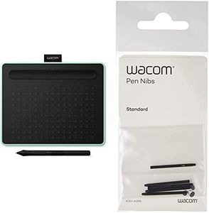 Wacom Intuos S - Tableta Gráfica Bluetooth para Pintar, Dibujar y editar Photos con 2 softwares creativos incluidos para descargar + ACK-20001 - Punta de bolígrafo Digital