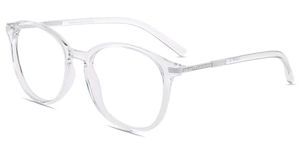 Firmoo Computer Blue Light Blocking Reading Glasses 1.25, Anti Glare UV Protection, Light weight Round TR90 Frame, Clear