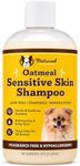 Natural Dog Company Sensitive Skin Dog Shampoo with Oatmeal and Aloe Vera, Cleans, Moisturizes and Relieves Dry Itchy Skin, Hypoallergenic, All Natural Ingredients, 12oz Bottle