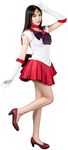 Cosfun Best Sailor Mars Hino Rei Cosplay Costume mp000570 (X-Small, US Size)