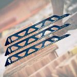 20 Inch Reciprocating Saw Blade, 36 TPI Teeth Tipped Cutting Recip Saw Blades, Demolition Masonry Hard Alloy Saw Blades with High Strength for Cutting Brick,Cement Brick, Porous Concrete(3PCS)