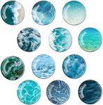 Fridge Magnet, 10 PCS Ocean Crystal Glass Magnetic Fridge Magnet for Kitchen, Office, Whiteboard (1.2 Inch/ 30mm)