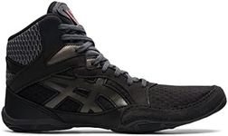 ASICS Kid's Snapdown 3 Grade School Wrestling Shoes, K11, Black/Gunmetal