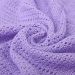 Purple Cellular Blanket Double Bed | Adult Cellular Blanket Cotton | Large Bed Throw Reversible Lightweight |Thermal Soft Traditional Cellular Blanket (230 x 230cm)