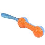 PETLICIOUS & MORE TPR Squeaky Handle Dumbbell Chew Toy for Dogs & Puppies - Dumbbell