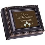 Aunt Cottage Garden Distressed Black Tiny Square Treasure Box by Cottage Garden