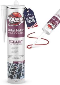 Kraken Bond Red RTV Silicone Gasket Maker - (1x10.1 fl.oz) High Temp Silicone Sealant for Automotive, Heat Resistant Up to 600F, Oil Resistant Automotive Silicone Sealant, 1 Pack