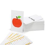 192 Italian Beginning Vocabulary Flash Cards with Original Artwork - for All Ages